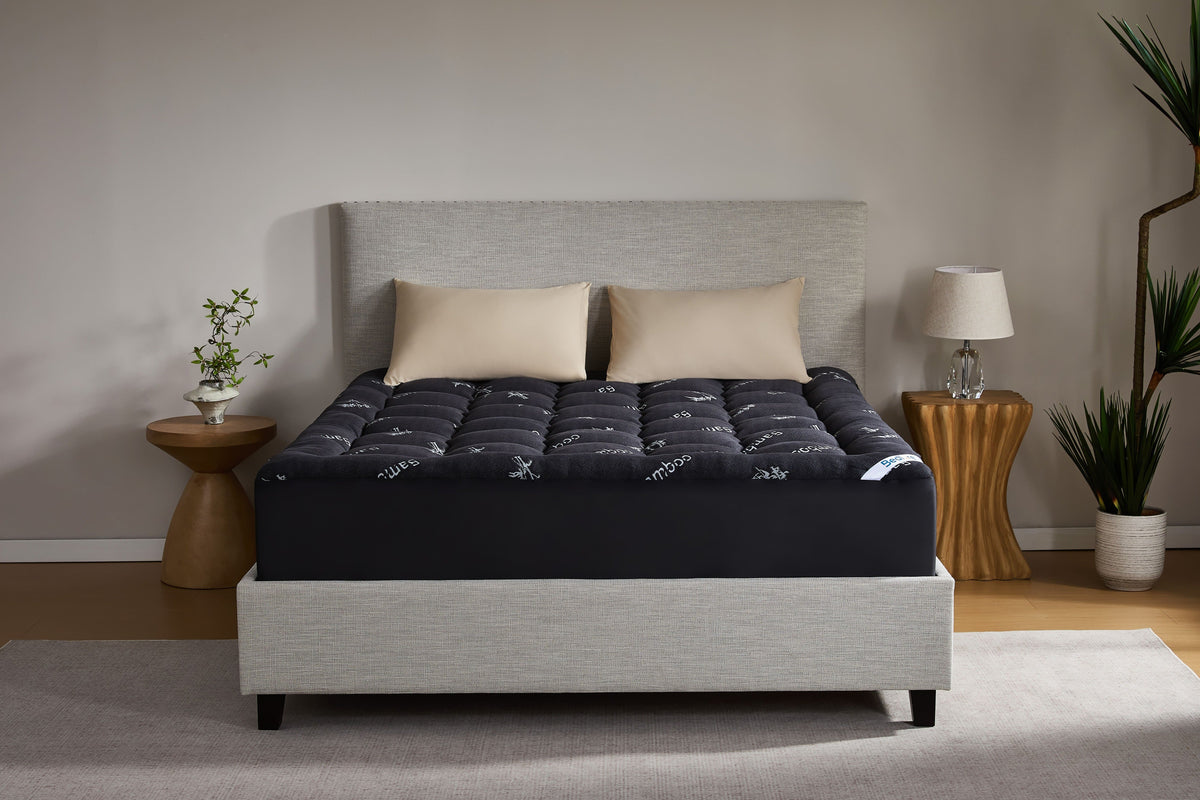 Bedlore® 3D Fill Bamboo Mattress Topper, Cooling & Deep Sleep