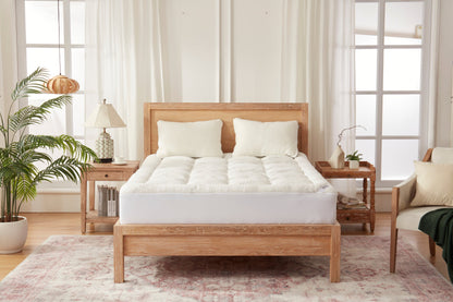 Bedlore® 3D Fill Bamboo Mattress Topper, Cooling & Deep Sleep