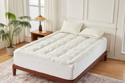 Bedlore® 3D Fill Bamboo Mattress Topper, Cooling & Deep Sleep
