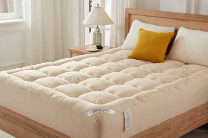 Bedlore® 3D Fill Bamboo Mattress Topper, Cooling & Deep Sleep